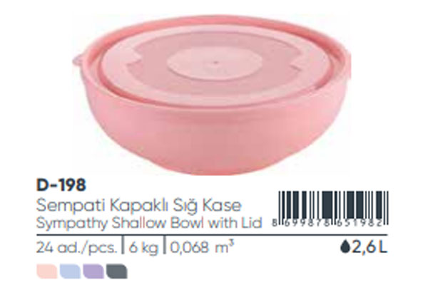 Shallow Bowl with Lid